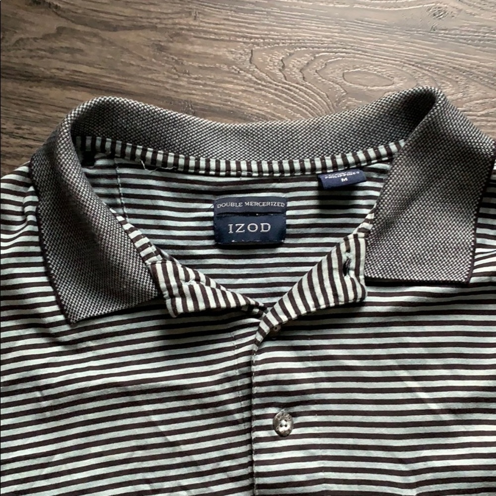 IZOD Sz Med Double Mercerized Cotton Polo